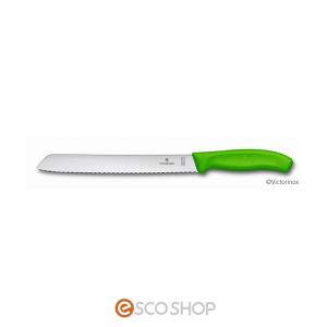 VICTORINOX/ビクトリノックス ブレッドナイフ グリーン 21cm #6.8636.21L4E 送料無料 メーカー直送 代引不可 同梱不可｜escoshop