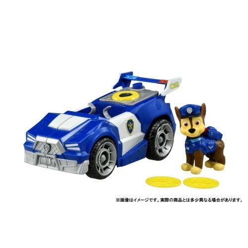 パウ・パトロール ザ・ムービー ベーシックビークル(フィギュア付き) チェイス スーパーポリスカーお...