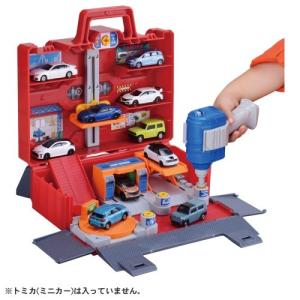 トミカワールド にぎやか4アクション！トミカ整備基地ボックスおもちゃ こども 子供 男の子 ミニカー 車 くるま 3歳