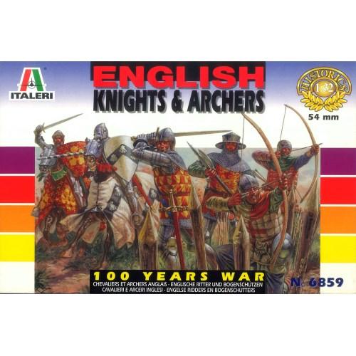 イタレリ 100年戦争 イギリス騎士と射手 1／32 【IT6859】 (プラモデル) 【再販】