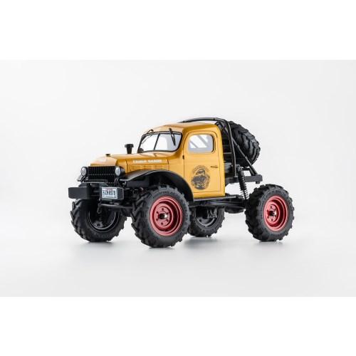 FMS 1／24 リアリスティックRC完成モデル マッド・レーサー 4×4 パワーワゴン イエロー ...