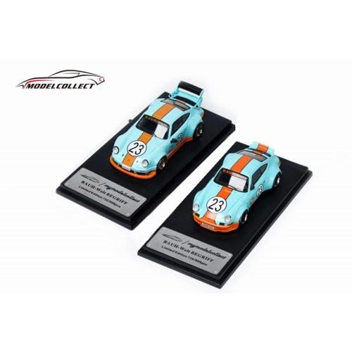 MODELCOLLECT RWB 930 Light Blue／Orange GT Wing ＆ D...