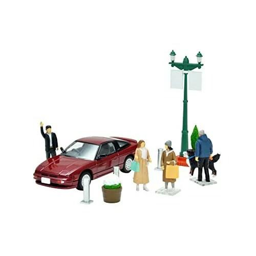 ジオコレ64 ＃カースナップ08a 都会の街角 (日産180SX付属)