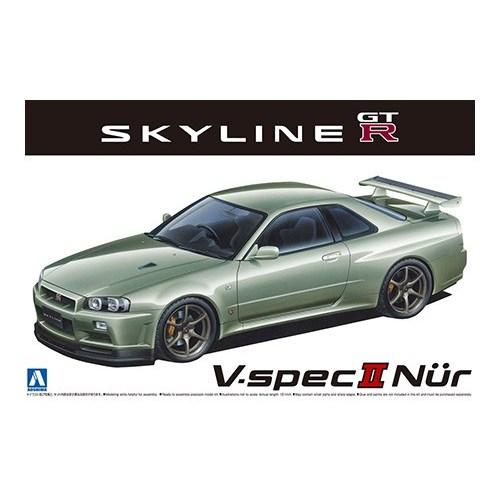 ザ☆モデルカー 1／24 ニッサン BNR34 スカイラインGT-R V-specII Nur. ’...