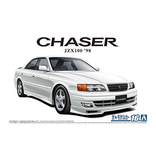 アオシマ  トヨタ JZX100 チェイサーツアラーV ’98 1／24 【ザ☆モデルカー 16】 ...