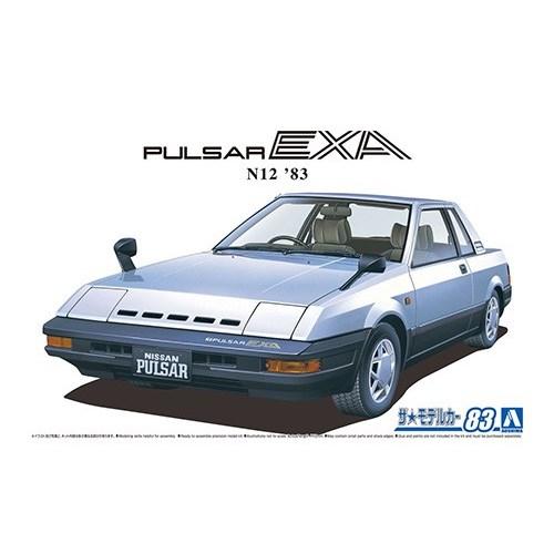 アオシマ ニッサン HN12 パルサー EXA ’83 1／24 【ザ☆モデルカー 83】 (プラモ...