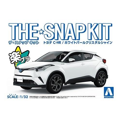 アオシマ トヨタ C-HR(ホワイトパールクリスタルシャイン) 1／32 【ザ☆スナップキット 06...