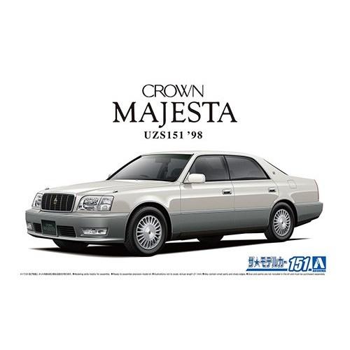 アオシマ トヨタ UZS151 クラウンマジェスタ Cタイプ’98 1／24 【ザ☆モデルカー 15...