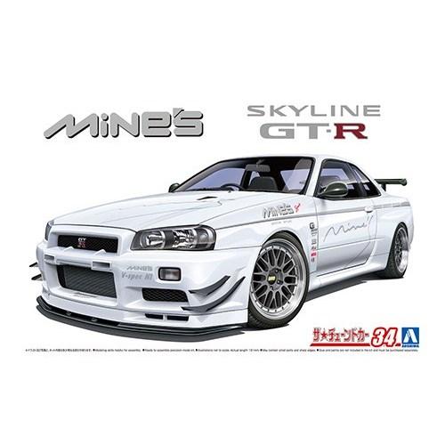 アオシマ マインズ BNR34 スカイラインGT-R’02(ニッサン) 1／24 【ザ☆チューンドカ...