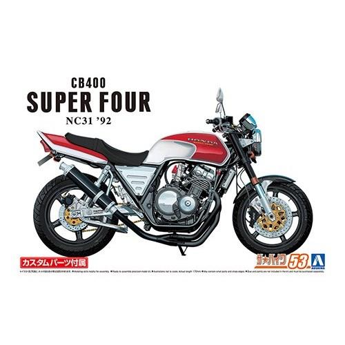 アオシマ ホンダ NC31 CB400 SUPER FOUR ’92 カスタムパーツ付き 1／12 ...