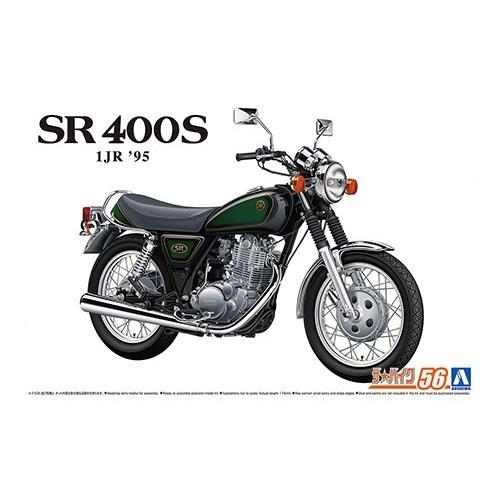 アオシマ ヤマハ 1JR SR400S リミテッドエディション ’95 カスタムパーツ付き 1／12...