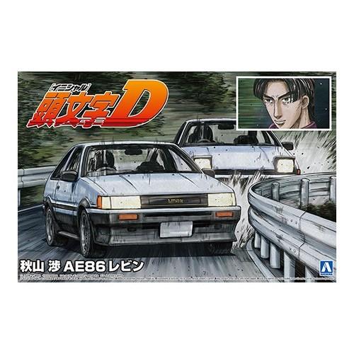 アオシマ 秋山 渉 AE86レビン 1／24 【頭文字D 13】 (プラモデル)
