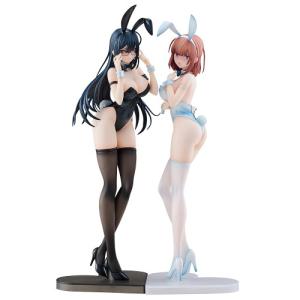 『イコモチ オリジナルキャラクター』 黒バニー葵＆白バニー夏芽 2体セット 限定バージョン 1／6スケール (塗装済み完成品フィギュア)フィギュア｜esdigital