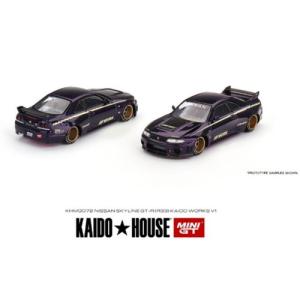 MINI-GT 1／64 Nissan スカイライン GT-R R33 Kaido Works V1(右ハンドル) 【KHMG072】 (ミニカー)ミニカー