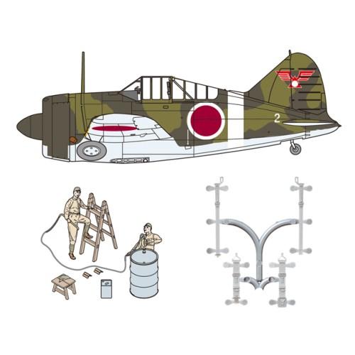 1／48 B-339 バッファロー 日本陸軍 w／整備情景セット1 (整備兵フィギュア＆ナノ・アヴィ...