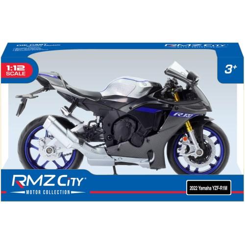 1／12 ダイキャストモーターサイクル 2022 Yamaha YZF-R1M 黒 (塗装済み完成品...