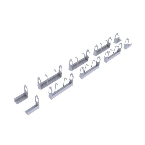 1／80 スケール 新型ロングシート内装セット 【PP189】 (プラスチックキット)【再販】