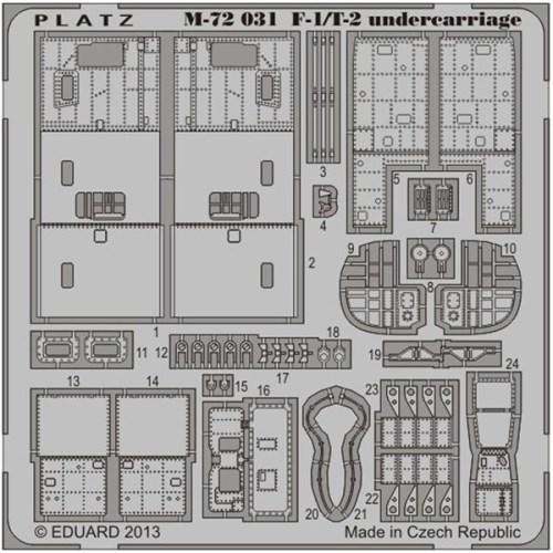 1／72 航空自衛隊 F-1用 ディテールアップエッチングパーツ(脚まわり用) 【M72-31】 (...