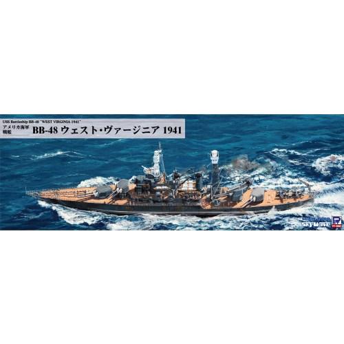 1／700 アメリカ海軍 戦艦 BB-48 ウェスト・ヴァージニア 1941 【W267】 (プラモ...