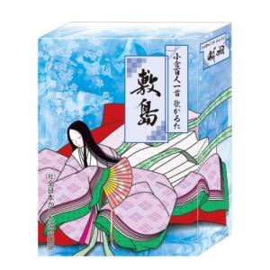 かるたの歴史と百人一首の解説　箱付 小倉百人一首 歌かるた 昭和レトロ 将軍堂製 当時物