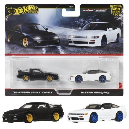 ホットウィール プレミアム 2パック’96 日産 180SX タイプX／日産 シルエイティ【JBK9...