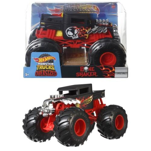 ホットウィール モンスタートラック ビッグサイズ ボーンシェイカーおもちゃ こども 子供 男の子 ミ...