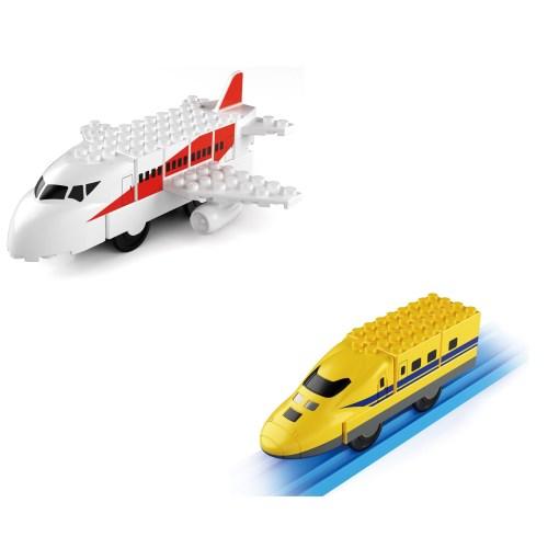 【セット買い】トミカ・プラレールブロック 飛行機＋923形ドクターイエローおもちゃ こども 子供 男...