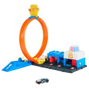 中古おもちゃ ホットウィール マリオサーキット ライト トラックセット