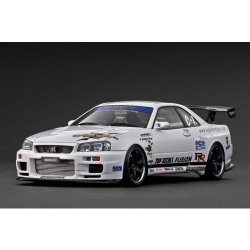 ignition model 1／18 TOP SECRET 34GT-R (BNR34) Whit...