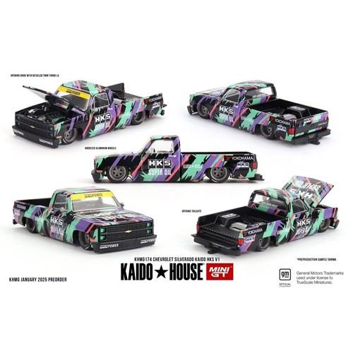 MINI-GT 1／64 シボレー シルバラード KAIDO HKS V1(右ハンドル) 【KHMG...