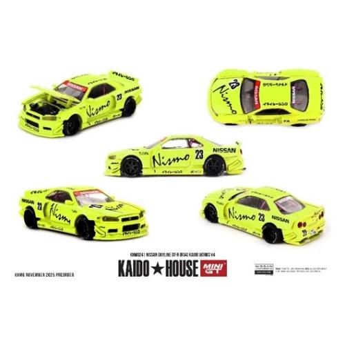 MINI-GT 1／64 Nissan スカイライン GT-R R34 Kaido Works V4...