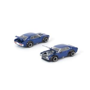 ミニカー poprace POP RACE 1／64 パンデム 280ZX ブルー 【PR640315】 (ミニカー