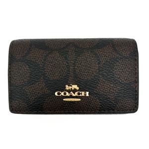 coach シグネチャー　キャンバス　がま口　ケース　キーチャーム COACH（コーチ） ☆COACH☆ ジップ キーケース シグネチャーキャンバス