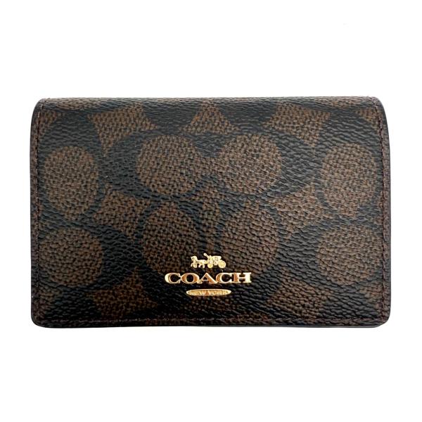 コーチ ★COACH★ ビジネス カードケース シグネチャー キャンバス 名刺入れ CZ271 IM...