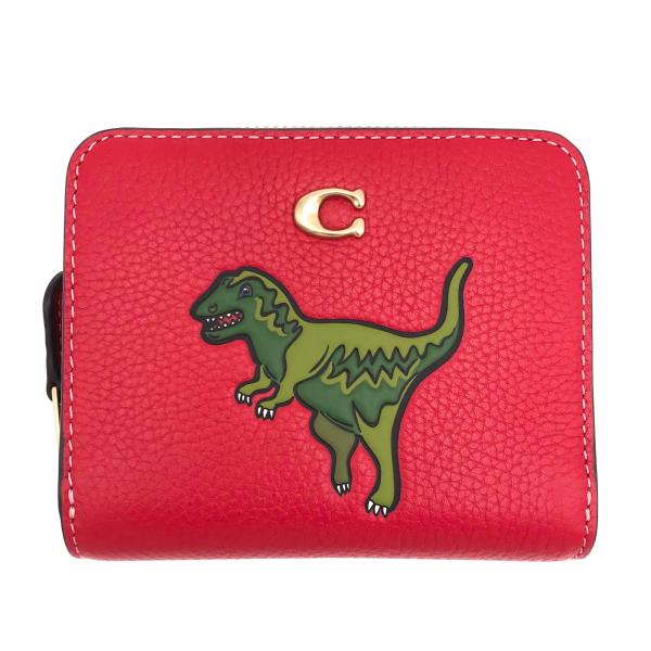 コーチ ★COACH★ ビルフォールド ウォレット レキシー スポーツレッド 二つ折り財布 CF83...