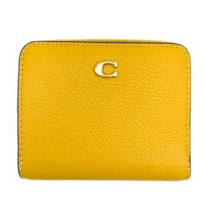 コーチ ★COACH★ ビルフォールド ウォレット イエローゴールド 二つ折り財布 CD717 B4EBV｜eseight