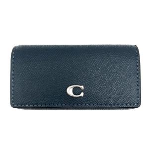 コーチ　スヌーピー　ミニウォレット　コインケース　ブルー COACH コーチ 小銭入れ ぺブルレザー ピーナッツ コラボ