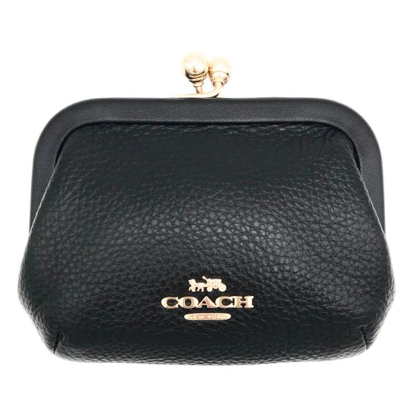 コーチ 財布 ★COACH★ ノラ キスロック ブラック がま口 コインケース C7517 IMBL...