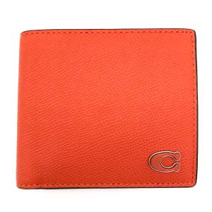 COACH コーチ 二つ折り財布 CJ947 メンズ レザー ミニ財布 小銭