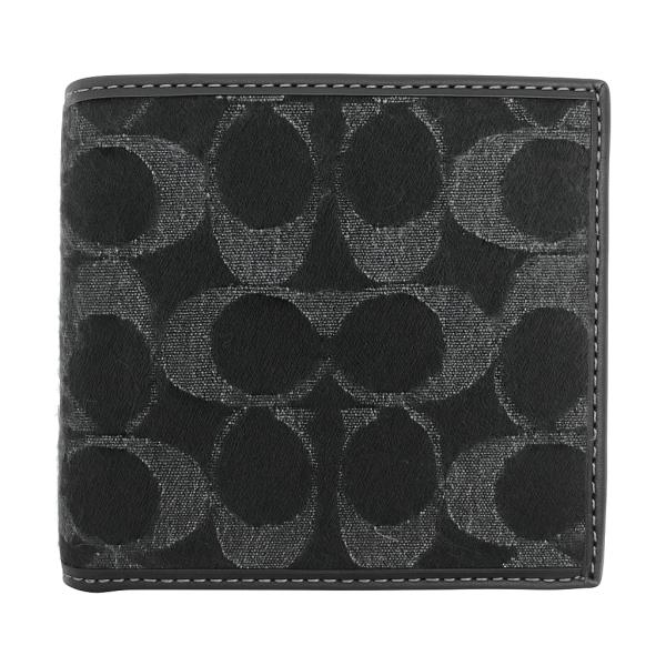 コーチ 財布 ★COACH★ コイン ウォレット シグネチャー デニム ブラック CAL08 BLK...