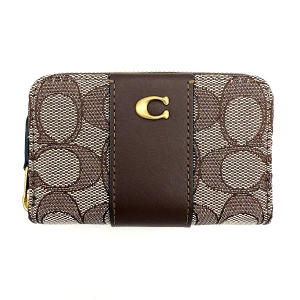 コーチ ★COACH★ エッセンシャル スモールジップ アラウンド カードケース シグネチャージャカ...