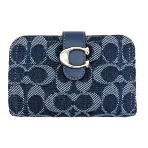 コーチ 財布 ★COACH★ タビー ウォレット シグネチャー デニム ディープブルー CAN59 LHRHY【ギフトラッピング可】