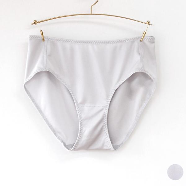 敏感肌用 シルク100％ 正絹スムース スタンダードショーツ レディース グレー M/L