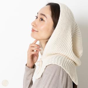 お試し価格！シルクコットン バラクラバ 日本製 縫い目のないホールガーメント ホワイト 白 クリーム