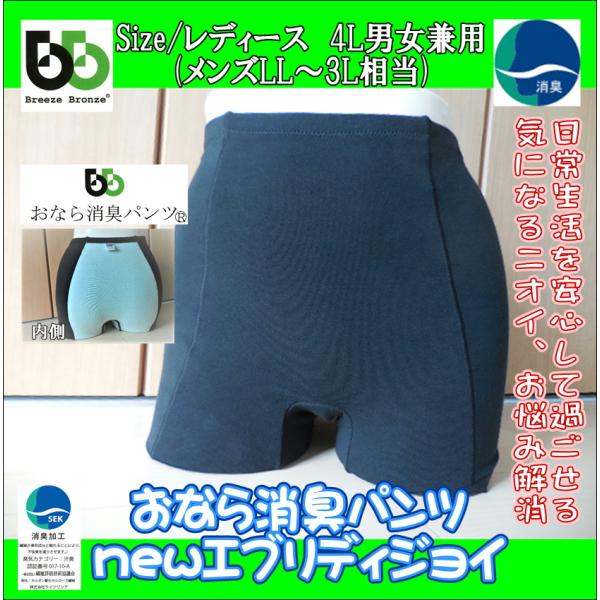 新おなら消臭パンツ/newEveryday joyニューエブリディ　ジョイ レディース４L/メンズL...