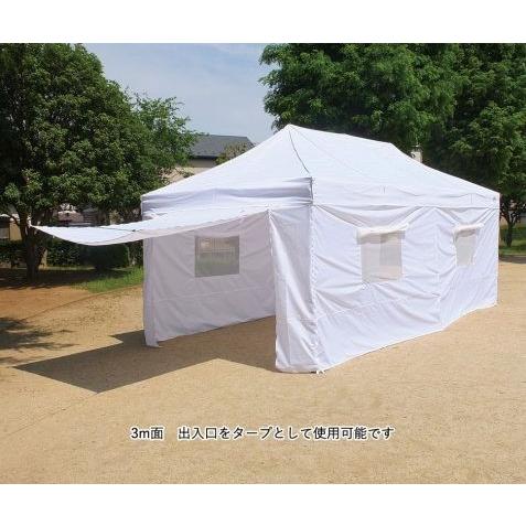 防災ワンタッチテント アルミ製フレーム 3m×6m CARAVAN DX-A3060 タープテント ...