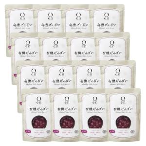 16個セット 天然美食 有機 パウチ ぜんざい 180g 遠藤製飴 オーガニック 和菓子 デザート 甘さ控えめ 製菓材料 おしるこ 無添加 和スイーツ 保存に便利 パウチ