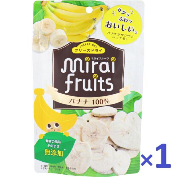 ミライフルーツ バナナ 12g フリーズドライ ばなな 100％