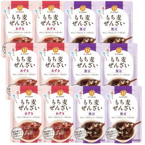 12個セット だいずデイズ もち麦ぜんざい 140g 2種 ( もち麦ぜんざいあずき・もち麦ぜんざい黒豆 ) 黒豆北海道産 あずき しるこ 和菓子 スイーツ もち麦