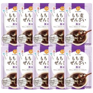 10個セット だいずデイズ もち麦ぜんざい 黒豆 140g 国産 有機 黒豆 もち麦 ぜんざい レトルト おしるこ 小豆 無添加 スイーツ 和菓子 健康 ヘルシー ギフト